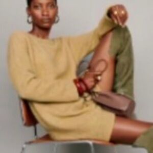 Sezane Freja Dress Honey - Size M